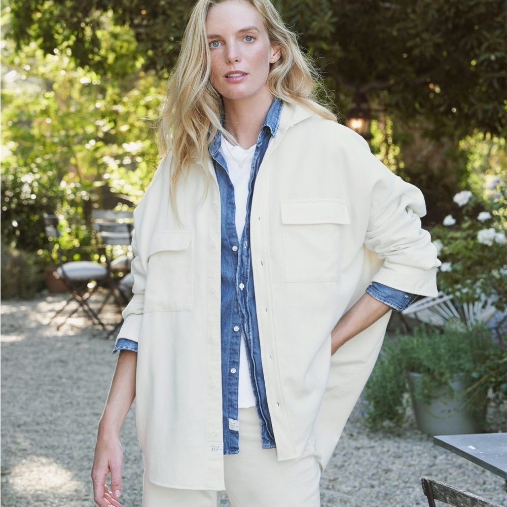 Frank & Eileen Mcloghlin Utility Shirt in Vintage White